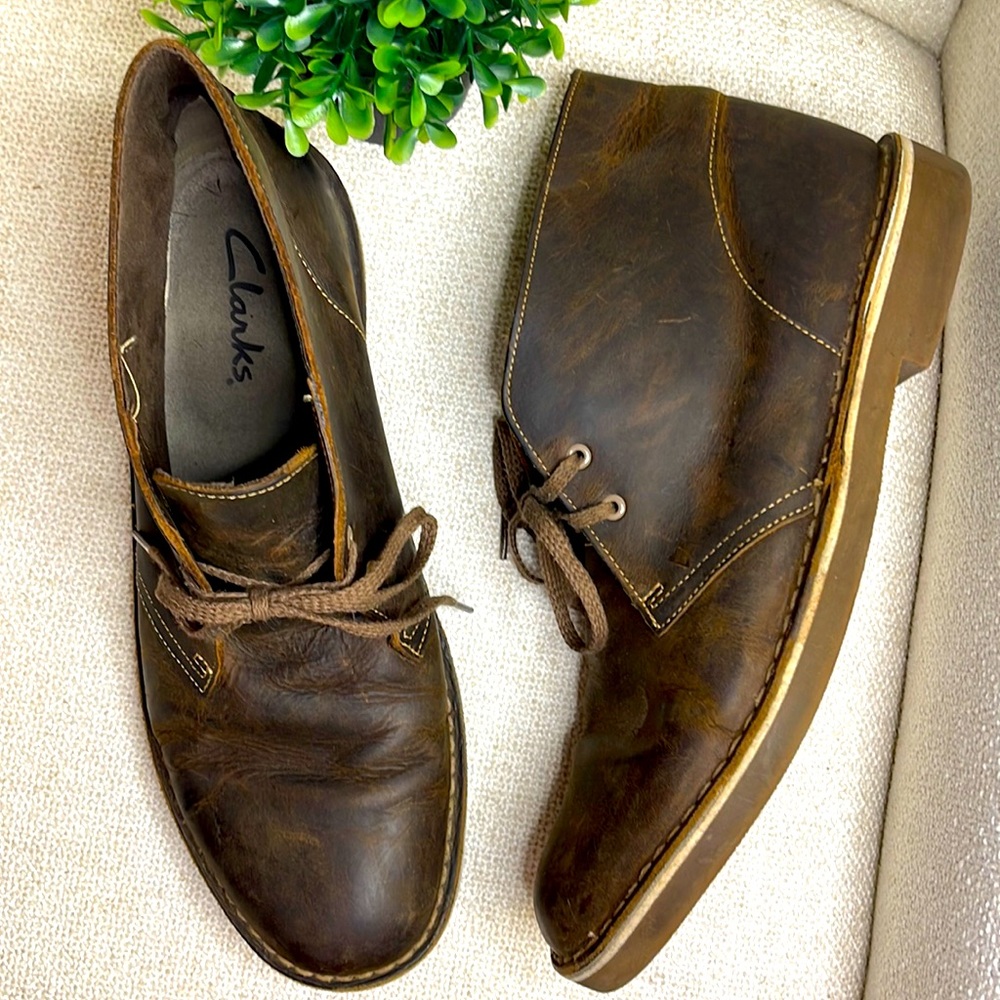 Clarks Desert Boot Evo Beeswax Leather Chukka boots men’s size 10.5